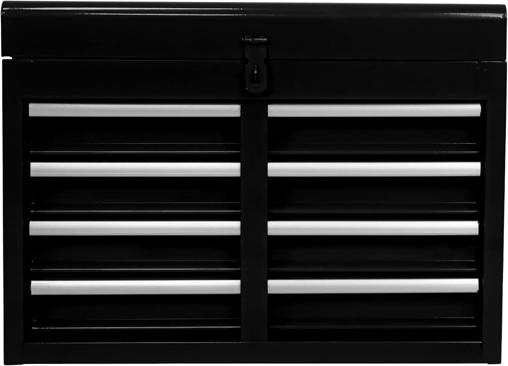 Black Rolling 5-Drawer Tool Cabinet Slides Hanging Panel