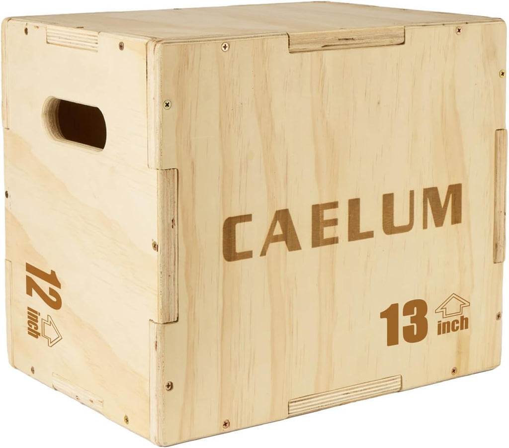 3-in-1 Non-Slip Wood Plyo Box Gym Jump Training Box