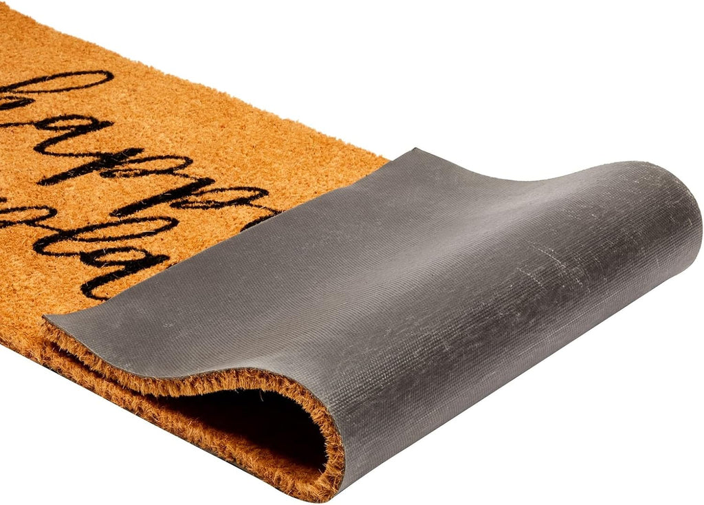 17x60 Large Coco Coir Happy Place Outdoor Doormat