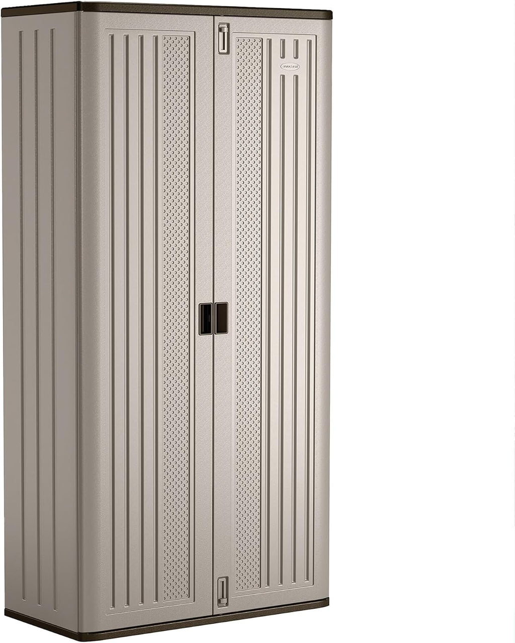 Lockable Resin Tall Cabinet Garage Outdoor Tool Storage