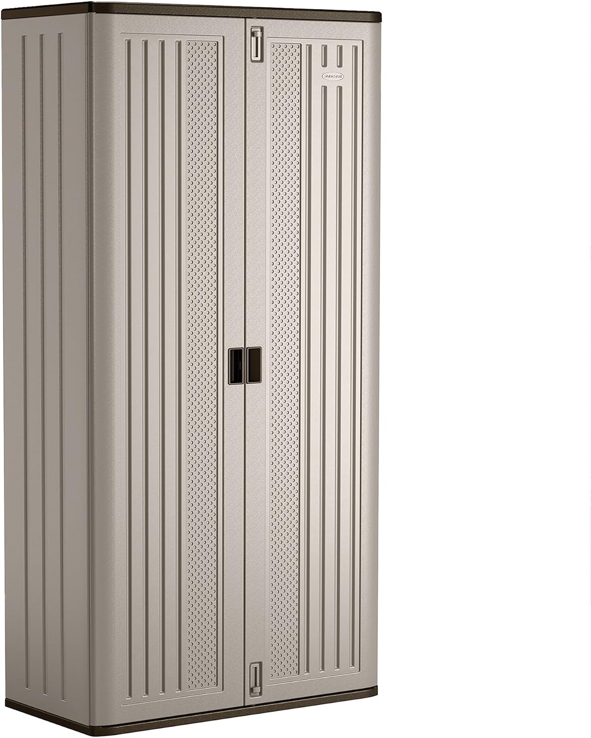 Lockable Resin Tall Cabinet Garage Outdoor Tool Storage