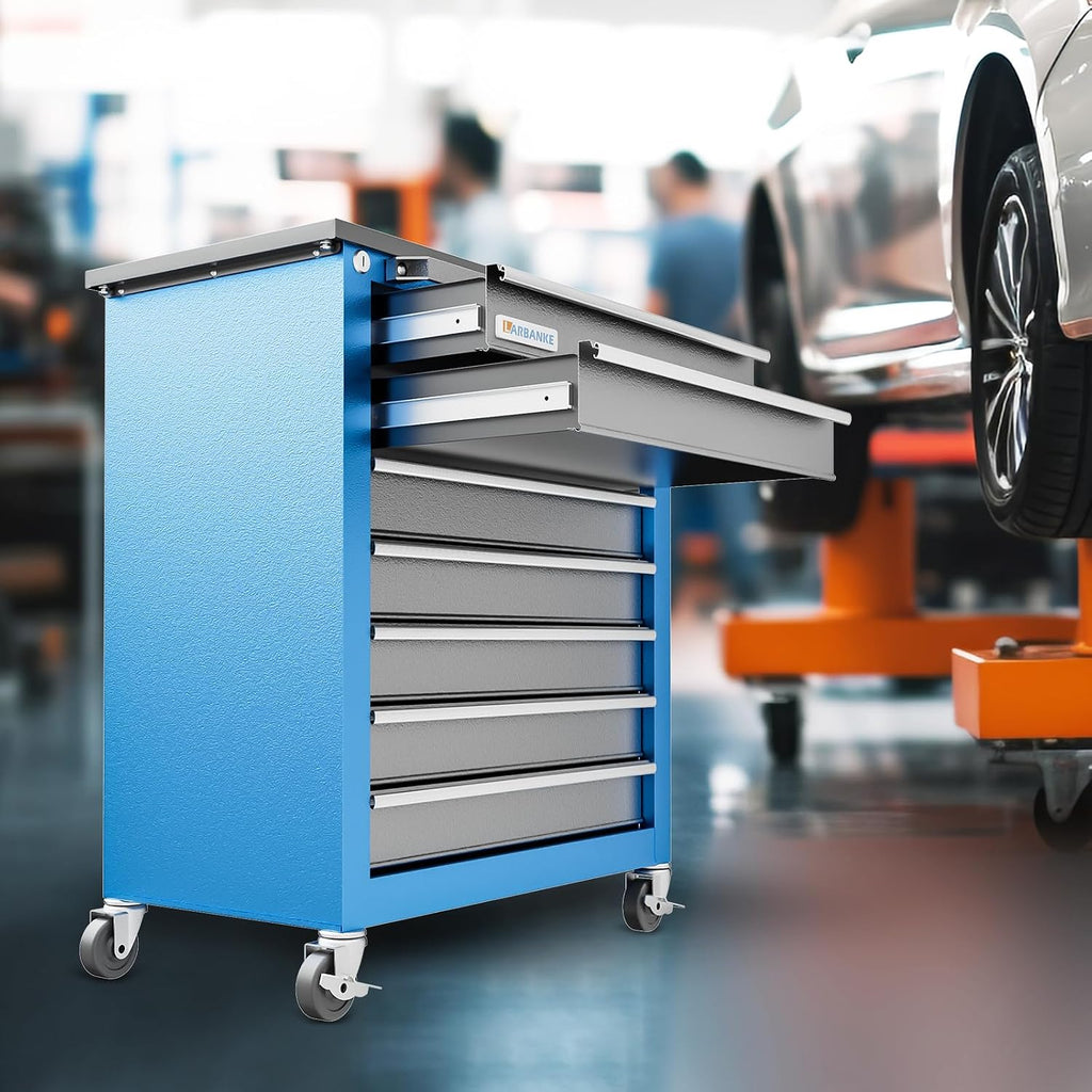 7-Drawer Rolling Lockable Tool Chest Combine With 5-Drawer Cabinet