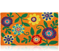17x30 Floral Coir Doormat PVC Back Outdoor Welcome Mat