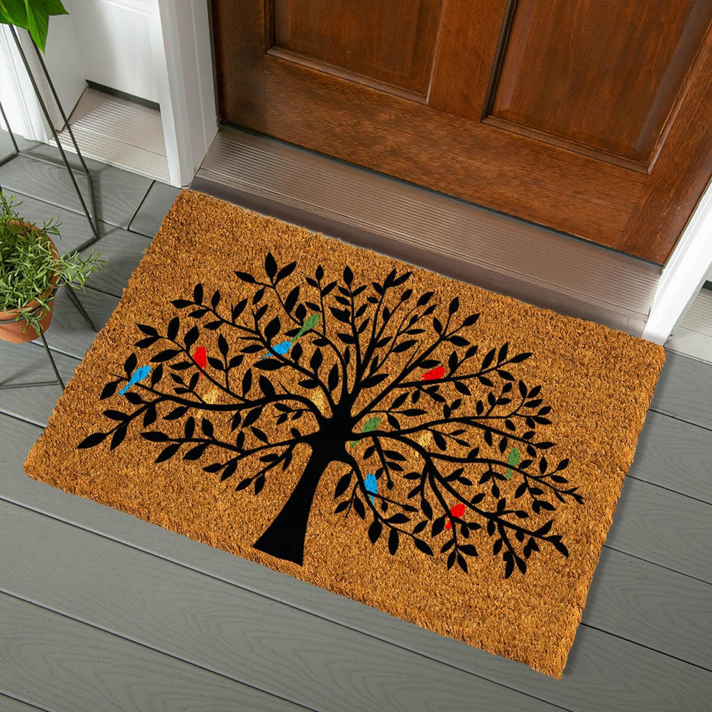 24x36 Tree of Life Coir Non Slip Welcome Doormat