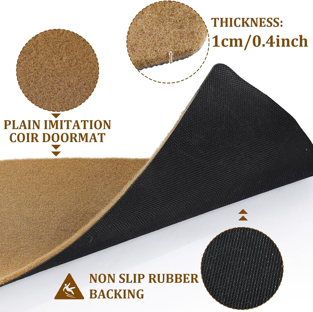 6 Pack Blank Coir Doormat DIY Painting Kit Non Slip