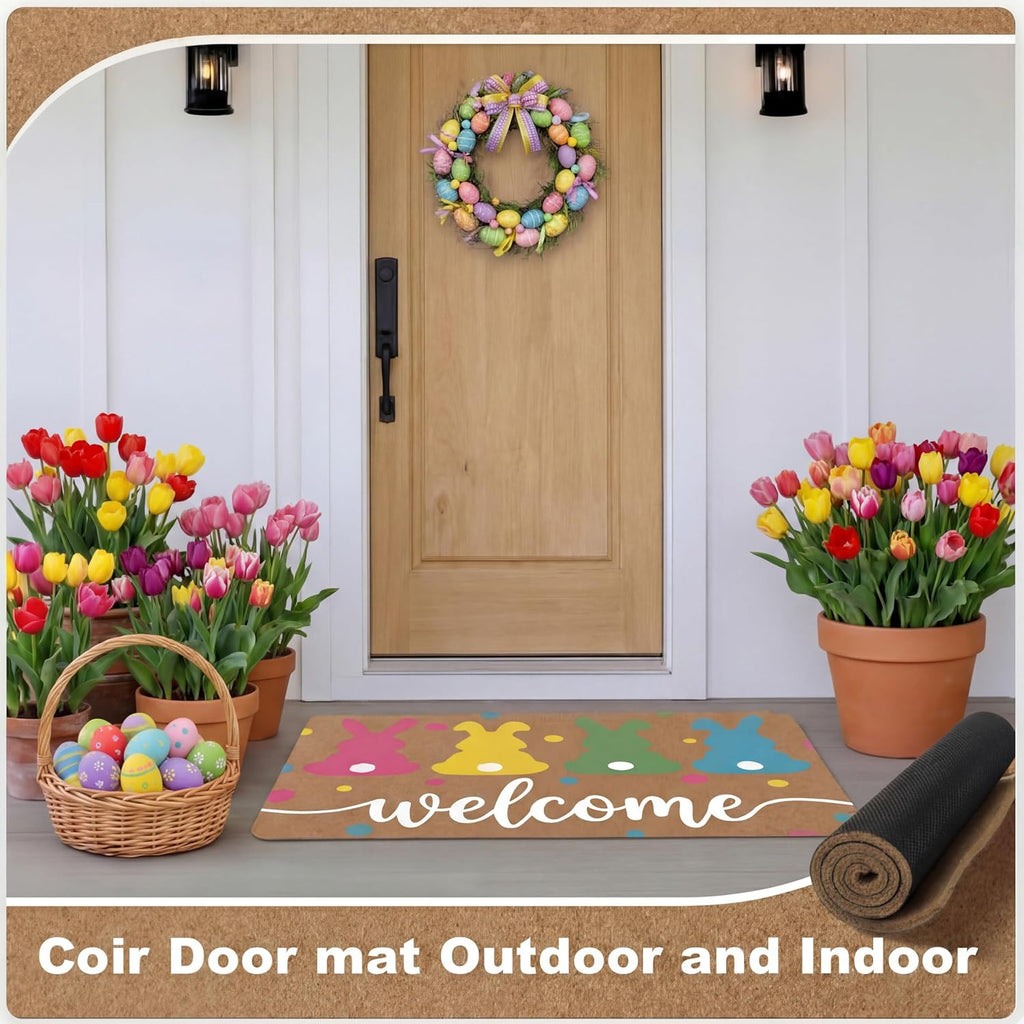 6 Pack Blank Coir Doormat DIY Painting Kit Non Slip
