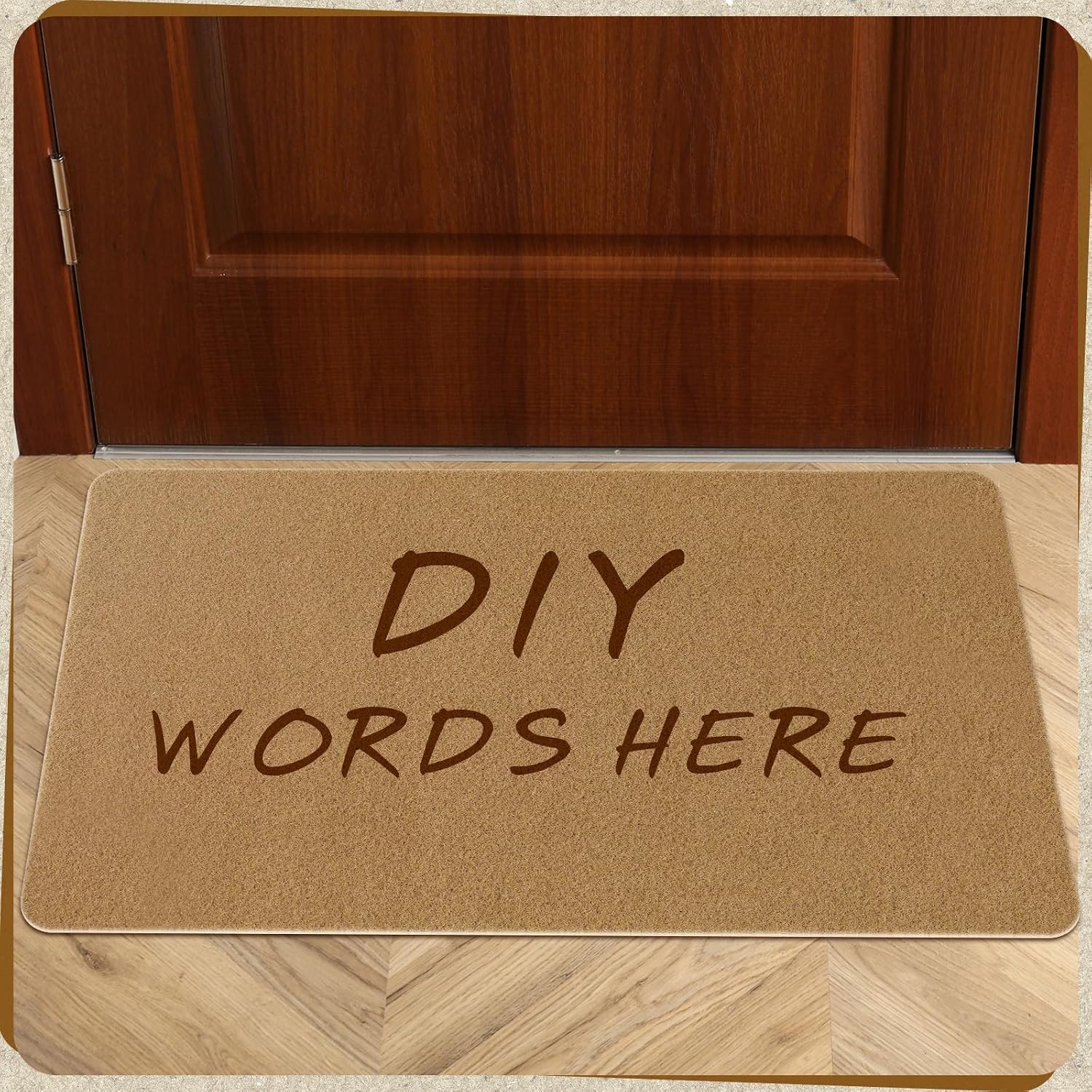 6 Pack Blank Coir Doormat DIY Painting Kit Non Slip