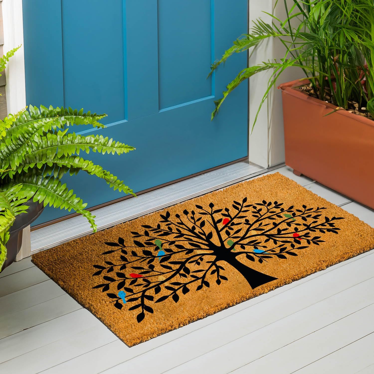 24x36 Tree of Life Coir Non Slip Welcome Doormat