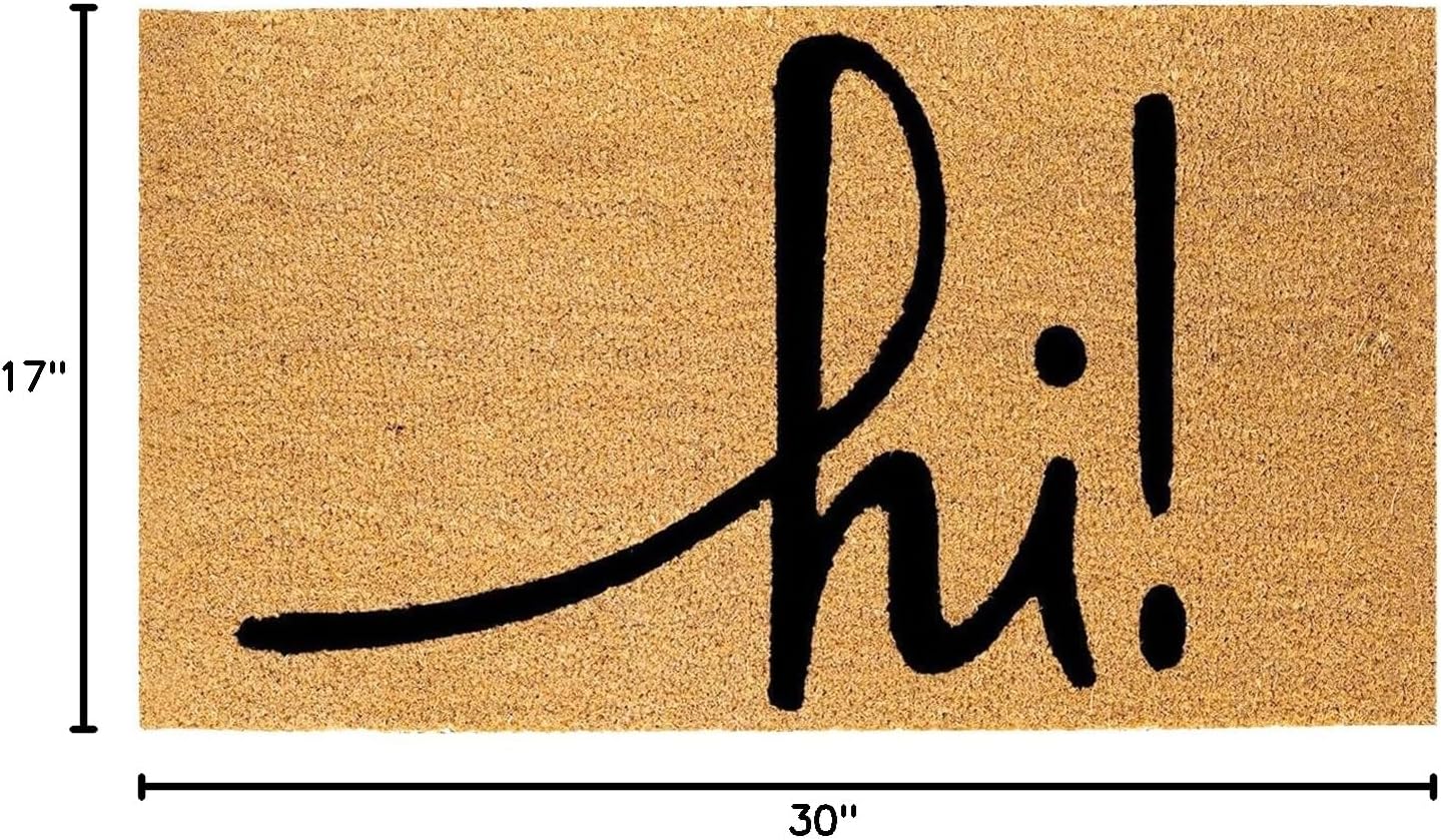 17x30 Coir Welcome Doormat Non Slip Outdoor Indoor Mat