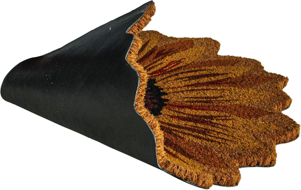 18x30 Sunflower Coir Doormat Vinyl Back Indoor Outdoor