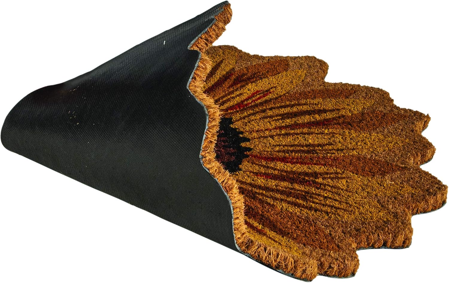 18x30 Sunflower Coir Doormat Vinyl Back Indoor Outdoor