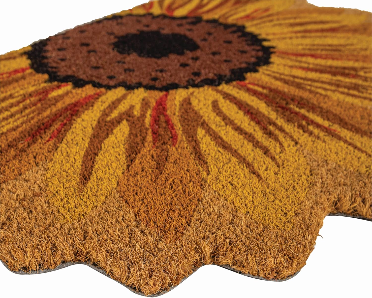 18x30 Sunflower Coir Doormat Vinyl Back Indoor Outdoor