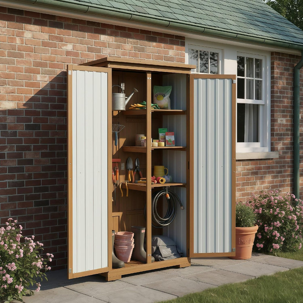 Waterproof Weatherproof Outdoor Storage Cabinet Multi-scene Shelves