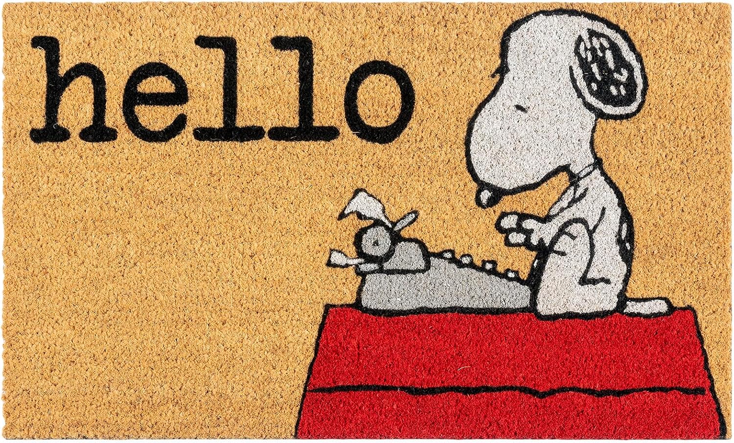 2 Pack Peanuts Snoopy Coir Welcome Doormat High Traffic