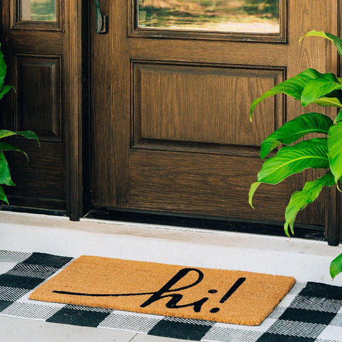 17x30 Coir Welcome Doormat Non Slip Outdoor Indoor Mat